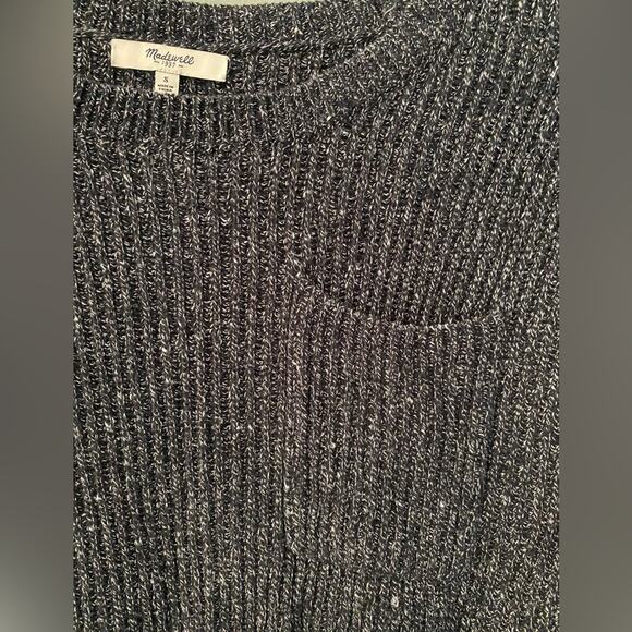 Madewell Alliance Silk Underlay Heathered Gray Sweater - Picture 6 of 8